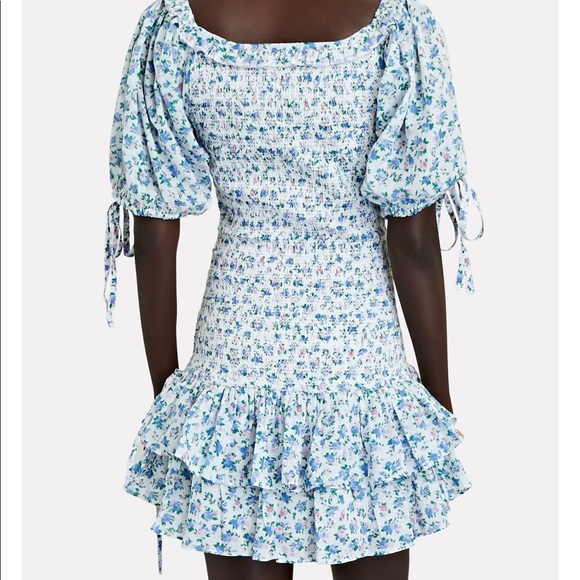 SOLD Love shack fancy floral smocked dress - Picture 4 of 9